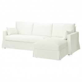 IKEA HYLTARP Чохол на 3-місний диван з шезлонгом правий Hallarp білий (005.473.35)