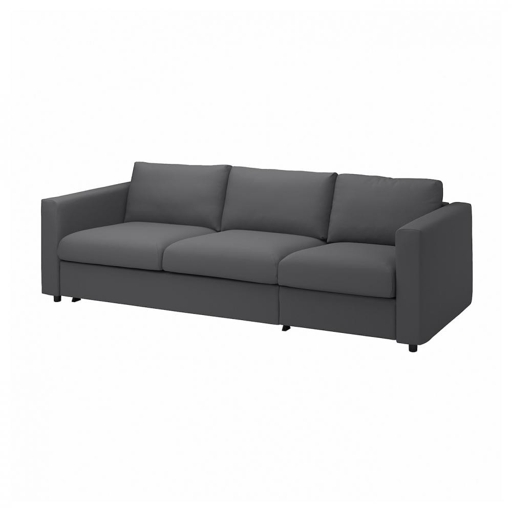 IKEA VIMLE Чохол на 3-місний диван Hallarp сірий (393.993.34) - зображення 1