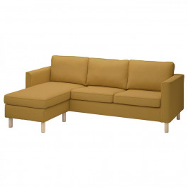 IKEA PARUP Чохол на 3-місний диван з шезлонгом/Vissle, медово-коричневий (205.672.52)