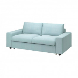 IKEA VIMLE Чохол на 2 людини. розкладний диван, з широкими підлокітниками/Saxemara світло-блакитний (094.