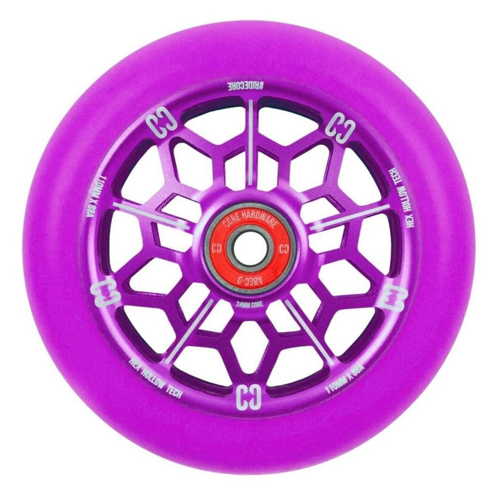 Core Колесо для трюкового самокату  Hex Hollow Pro 110mm (Purple) - зображення 1