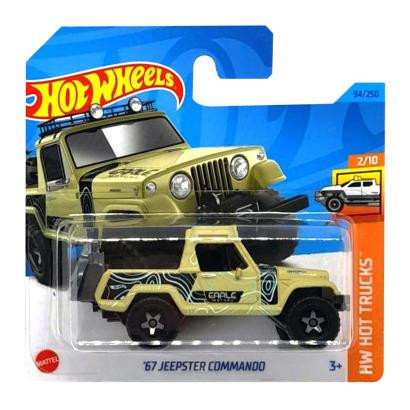 Hot Wheels 67 Jeepster Commando Hot Trucks 1:64 HKJ02 Dark Tan - зображення 1