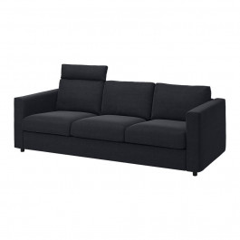IKEA VIMLE Чохол на 3-х місний диван з підголівником/Saxemara чорно-синій (494.241.54)
