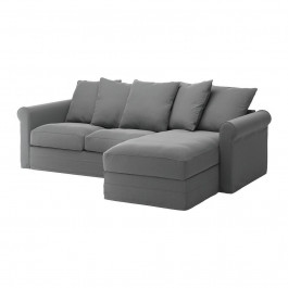 IKEA GRONLID Чохол на 3-місний диван з шезлонгом/Ljungen середньо сірий (994.091.08)