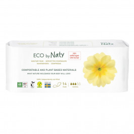 Eco by Naty Гігієнічні прокладки Eco by  normal, тонкі, 14 шт. (7330933176958)