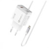 Promate iCharge-PDQC3 20Вт PD Lightning + USB QC3.0 White (icharge-pdqc3.white) - зображення 1