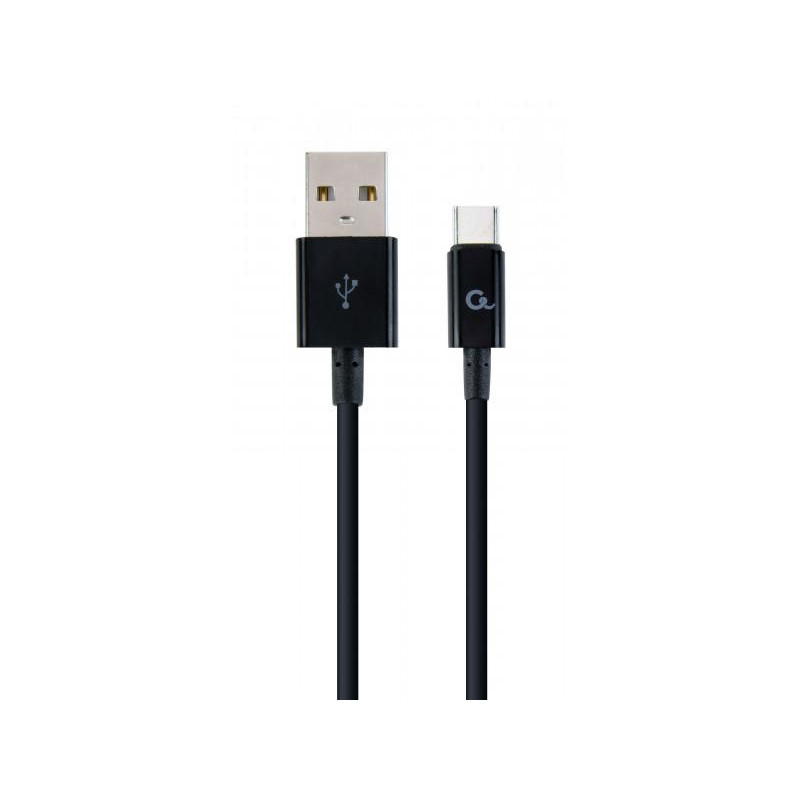 Cablexpert USB 2.0 AM/CM Black 2m (CC-USB2P-AMCM-2M) - зображення 1