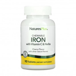 Nature's Plus Iron 27 mg with Vitamin C Herbs - 90 tabs