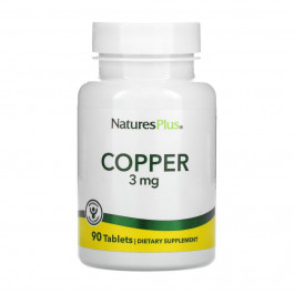 Nature's Plus Copper 3 mg - 90 tabs