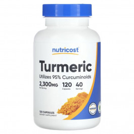 Nutricost Turmeric, 2,300 mg, 120 Capsules (766 mg per Capsule)
