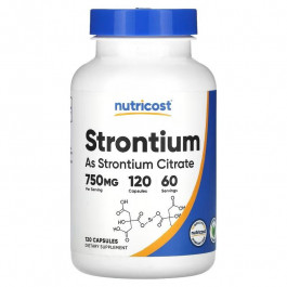 Nutricost Strontium, 750 mg , 120 Capsules (375 mg per Capsule)