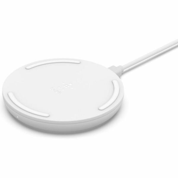 Belkin Pad Wireless Charging Qi, 15W, white (WIA002VFWH) - зображення 1