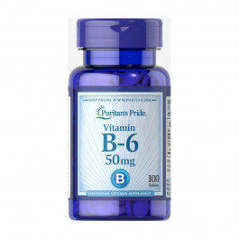 Puritan's Pride Vitamin B-6 (Pyridoxine Hydrochloride) 50 mg - 100 tabs