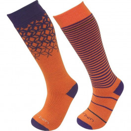 Lorpen Шкарпетки гірськолижні дитячі  S2KN orange purple 2601