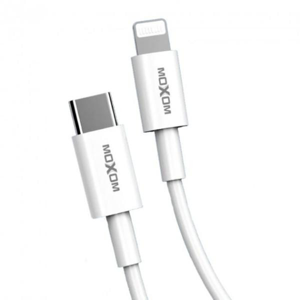 MOXOM USB Type-C - Lightning 1m White (MX-CB19) - зображення 1