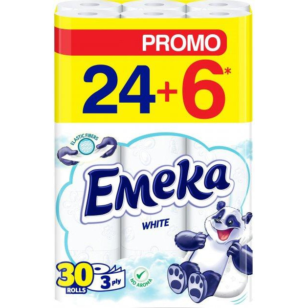 Emeka Туалетний папір  White 24+6 рулонів (3800024035296) - зображення 1
