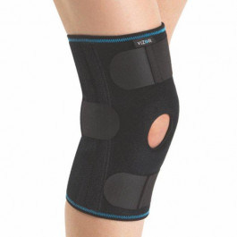 Vizor Ortopedi Бандаж на коліно , нероз’ємний, силіконове кільце, 2 ребра жорсткості, стандартний (603)