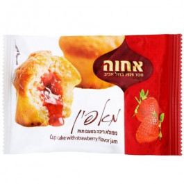 Achva Маффін  Cup Cake with Strawberry flavor jam з полуницею 50 г (529954) (7290006775306)