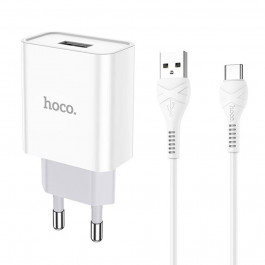 Hoco C81A Asombroso 2.1A + USB Type-C White