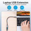 Vention USB-C to USB 3.0 AF 0.15m Gray (CCXHB) - зображення 5