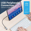 Vention USB-C to USB 3.0 AF 0.15m Gray (CCXHB) - зображення 6