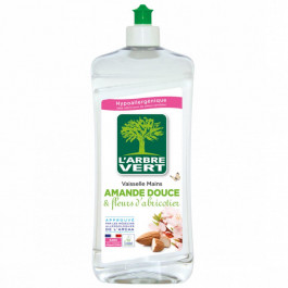 L'Arbre Vert Средство для ручного мытья посуды Сладкий миндаль / цветение абрикоса 0.75 л (3450601028311)