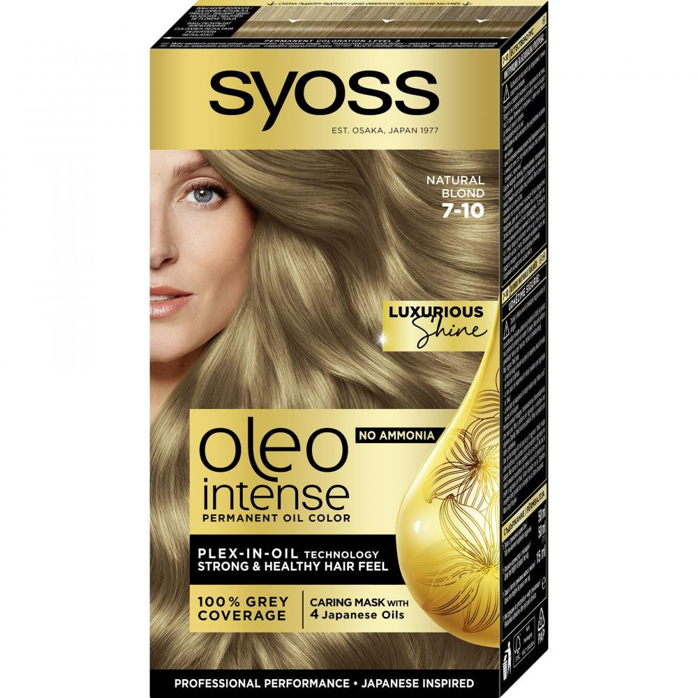 Syoss Фарба для волосся  Oleo Intense 7-10 Натуральний світло-русявий 115 мл (9000100814461) - зображення 1
