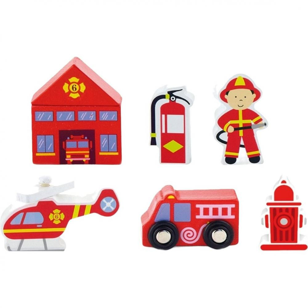 Viga Toys Дополнительный набор к ж/д Пожарная станция (50815) - зображення 1