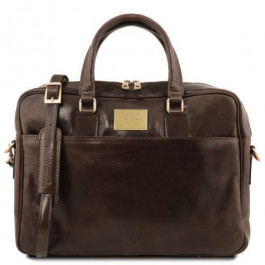 Tuscany Leather Темно-коричнева сумка під ноутбук URBINO  TL141241 Dark Brown