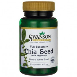 Swanson Full Spectrum Chia Seed 400 mg 60 Caps 71280065
