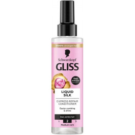 Gliss kur Экспресс-кондиционер  Liquid Silk для ломких, лишенных блеска волос 200 мл (4015000545884/9000100256