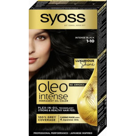   Syoss Фарба для волосся  Oleo Intense 1-10 Глибокий чорний 115 мл (9000100815277)