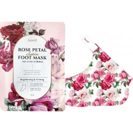 Koelf Укрепляющая маска-носочки для ног  Rose Petal Satin Foot Mask 16 г (8809508850740)