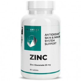 Progress Nutrition Zinc Gluconate 25 mg, 90 таб.