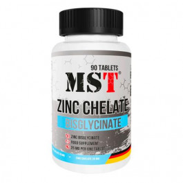 MST Nutrition Zinc Chelate Bisglycinate, 90 табл.