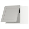 IKEA METOD Горизонтальна навісна шафа з кнопковим відкриванням, білий/Lerhyttan світло-сірий, 40x40 см (6 - зображення 1
