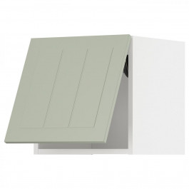 IKEA METOD Горизонтальна навісна шафа з кнопковим відкриванням, білий/Stensund світло-зелений, 40x40 см (