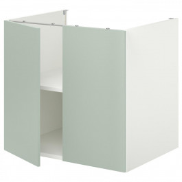 IKEA ENHET Нижня шафа з полицею/дверцями, білий/блідо-сіро-зелений, 80x62x75 см (894.967.90)