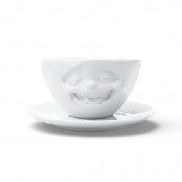 Tassen Чашка з блюдцем для кави  Сміхотерапія 200 мл порцеляна (TASS14701/TA)