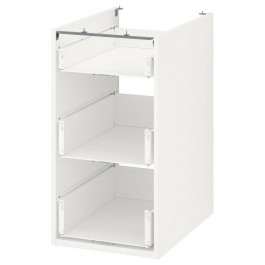 IKEA ENHET Нижня шафа/3 ящики, білий, 40x60x75 см (404.404.22)