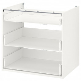 IKEA ENHET Нижня шафа/3 ящики, білий, 80x60x75 см (304.404.27)