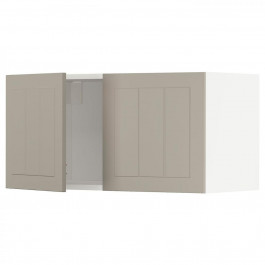 IKEA METOD Навісна шафа/2 дверцята, білий/Stensund бежевий, 80x40 см (694.607.87)