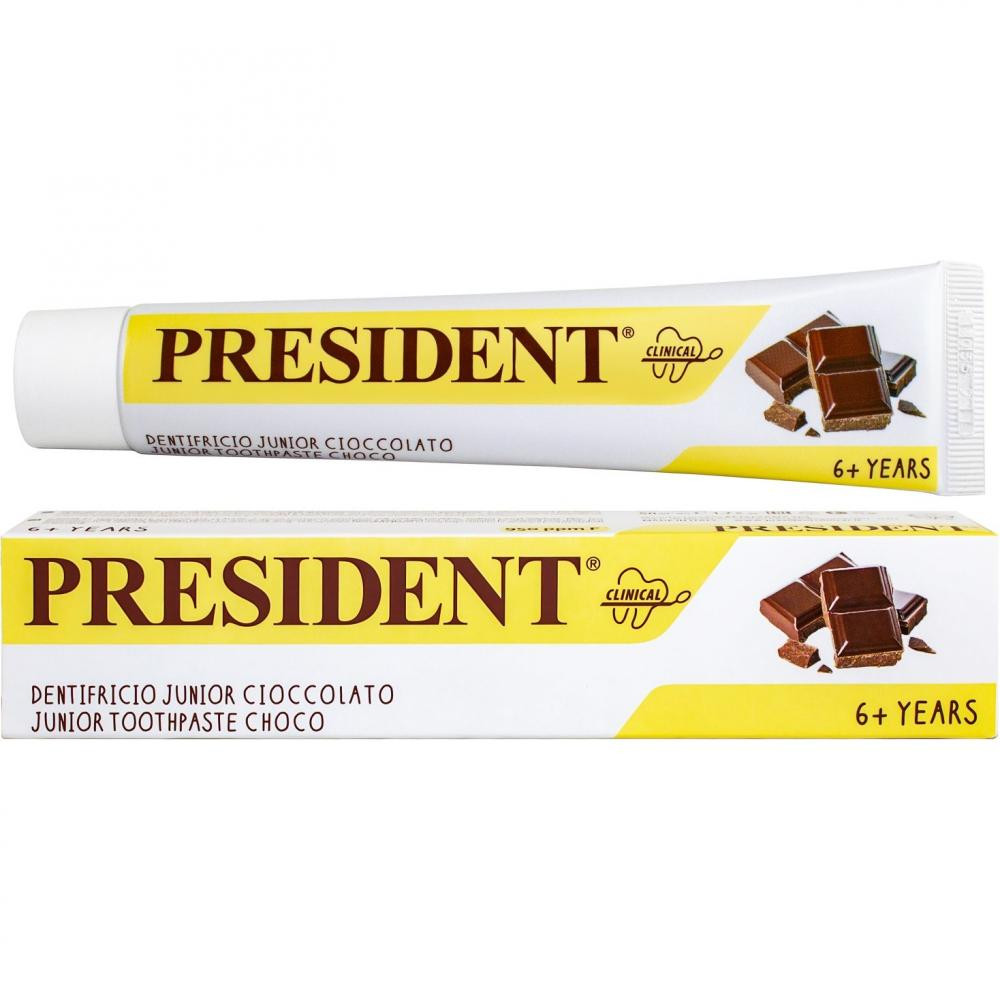 President Дитяча зубна паста  Junior Choco від 6 років 50 мл (8030009708302) - зображення 1