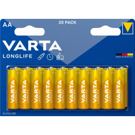 Varta AA bat Alkaline 20шт LONGLIFE (04106101420)