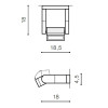 Azzardo Настенный светильник  AZ2134 FRAME WALL WH (A-415-WH) - зображення 2