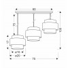 Candellux Люстра  Twin 3х40 Е27 (33-17895) - зображення 4