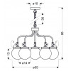 Candellux Люстра  BALLET 5х40 Е27 (35-70876) - зображення 4