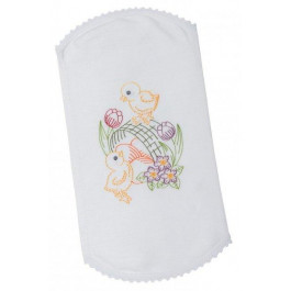 LiMaSo Рушничок  детский с вышивкой для пасхальной корзины RKVV09-18 18х35 см (ROZ6400053998)