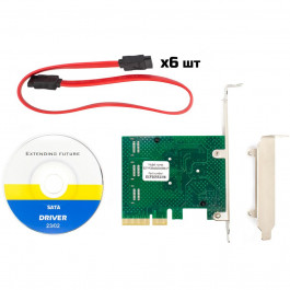 Frime ASM1062+ASM1092 (ECF-PCIEto6SATAIII001.LP)