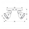 Candellux Світильник спотовий  FRODO 2хGU10 (92-71071) - зображення 6